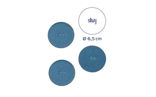 Silwy® Magnet-Pads 6,5 Cm 4er Set Blau 4 Silwy® Magnet-Pads 6,5 Cm 4er Set Blau – Bild 4