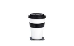 Silwy® Porzellan TO-GO-CUP Inkl. Untersetzer (350 Ml)