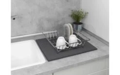 Wenko Mikrofaser Abtropfmatte Miko Grau -Campingkocher Geschäft 492416 3504791 1