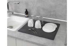 Wenko Mikrofaser Abtropfmatte Miko Grau -Campingkocher Geschäft 492428 3504797 1