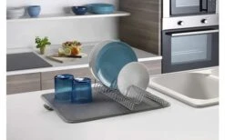 Metaltex Dry-Tex 2-in-1 Abtropfgestell Mit Microfasermatte Silber -Campingkocher Geschäft 497453 3367490