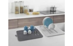 Metaltex Dry-Tex 2-in-1 Abtropfgestell Mit Microfasermatte Silber -Campingkocher Geschäft 497516 3367496