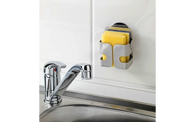 Wenko Turbo-Loc Edelstahl Schwammhalter Rostfrei, Befestigen Ohne Bohren 2 Wenko Turbo-Loc Edelstahl Schwammhalter Rostfrei, Befestigen Ohne Bohren – Bild 2