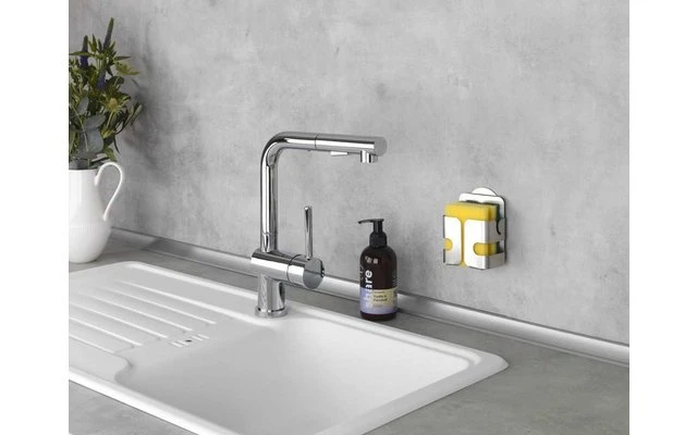 Wenko Turbo-Loc Edelstahl Schwammhalter Rostfrei, Befestigen Ohne Bohren 3 Wenko Turbo-Loc Edelstahl Schwammhalter Rostfrei, Befestigen Ohne Bohren – Bild 3