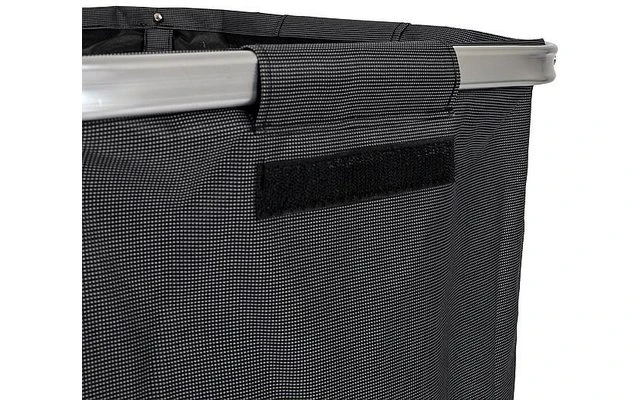 Bo-Camp Wäschesack Mit Deckel XL 45 X 45 X 60 Cm Schwarz 2 Bo-Camp Wäschesack Mit Deckel XL 45 X 45 X 60 Cm Schwarz – Bild 2