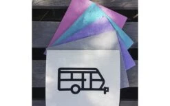 Pufz Schwedisches Geschirrtuch Wohnwagen Cerise