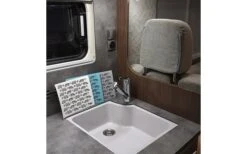 Pufz Schwedisches Geschirrtuch Wohnwagen Muster Lila -Campingkocher Geschäft 553627 3623248