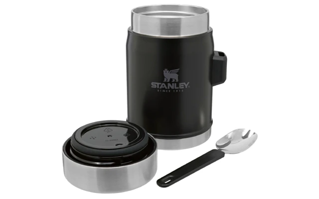 Stanley Classic Legendary Lebensmittel Behälter Mit Göffel 400 Ml Schwarz Matt 6 Stanley Classic Legendary Lebensmittel Behälter Mit Göffel 400 Ml Schwarz Matt – Bild 6
