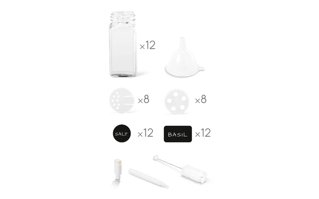 Metaltex Shake-It Gewürzstreuer Set 12 Gläser 3 Metaltex Shake-It Gewürzstreuer Set 12 Gläser – Bild 3