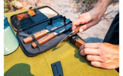 GSI Rakau Gourmet Messer Set Inklusive Schneidebrett Und Messerschärfer 7 Teilig -Campingkocher Geschäft 659277 4582197