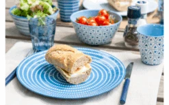 Bo-Camp Geschirrset Mix&Match 16-tlg Melamin Blau -Campingkocher Geschäft 692612 4704962