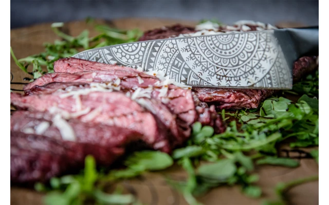 Homeys Schiffmacher Kochmesser 33 Cm Schwarz/silber 3 Homeys Schiffmacher Kochmesser 33 Cm Schwarz/silber – Bild 3